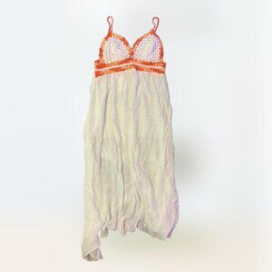 NWT Yimai Costal Grandma Crochet Long Flowy Summer Maxi Dress Size S/M